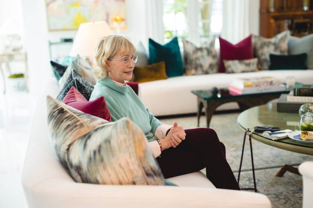 Lyn Lear in her Beverly Hills home.