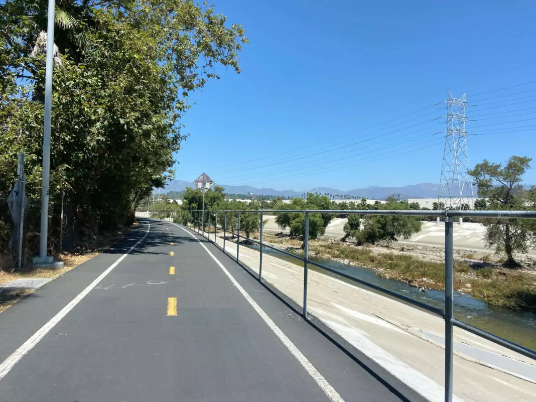 L.A. River bike trail.